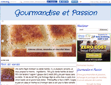 Tablet Screenshot of gourmandiseetpassion.com